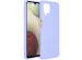 Accezz Liquid Silicone Backcover Samsung Galaxy A12 - Paars