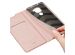 Dux Ducis Slim Softcase Bookcase Xiaomi Redmi Note 9 - Rosé Goud