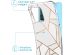 iMoshion Design hoesje met koord Samsung Galaxy A52(s) (5G/4G) - Grafisch Koper - Wit / Goud