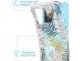 iMoshion Design hoesje met koord Samsung Galaxy A52(s) (5G/4G) - Bladeren - Zwart / Goud