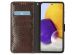 Slangenprint Bookcase Samsung Galaxy A72 - Bruin
