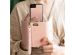 Selencia Uitneembare Vegan Lederen Clutch iPhone 12 (Pro) - Roze