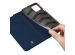 Dux Ducis Slim Softcase Bookcase Motorola Moto G100 - Donkerblauw