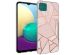 iMoshion Design hoesje Samsung Galaxy A22 (5G) - Grafisch Koper / Roze