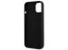 Guess 4G Logo Silicone Backcover iPhone 13 Mini - Zwart