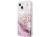 Guess 4G Logo Liquid Glitter Backcover iPhone 13 Mini - Pink