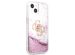 Guess 4G Logo Liquid Glitter Backcover iPhone 13 Mini - Pink