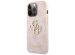 Guess 4G Metal Logo Backcover iPhone 13 Pro - Roze / Goud