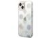 Guess Peony Glitter Backcover iPhone 14 - Wit