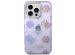 Guess Peony Glitter Backcover iPhone 14 Pro - Lila