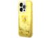 Guess Liquid Glitter Backcover iPhone 14 Pro Max - Geel