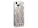 Karl Lagerfeld Liquid Glitter Backcover Monogram iPhone 14 - Zilver