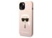 Karl Lagerfeld Karl's Head Liquid Silicone Backcover MagSafe iPhone 14 - Roze