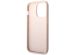 Guess 4G Metal Logo Backcover iPhone 14 Pro - Roze