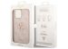 Guess 4G Metal Logo Backcover iPhone 14 Pro Max - Roze