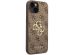 Guess 4G Metal Logo Backcover iPhone 15 - Bruin