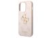 Guess 4G Metal Logo Backcover iPhone 15 Pro - Roze