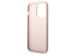 Guess 4G Metal Logo Backcover iPhone 15 Pro - Roze