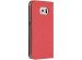 Anymode View Flip Bookcase met venster Galaxy S6 - Rood