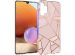 iMoshion Design hoesje Samsung Galaxy A32 (4G) - Grafisch Koper / Roze