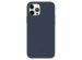 Valenta Luxe Leather Backcover iPhone 12 (Pro) - Donkerblauw