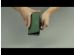 Selencia Echt Lederen Bookcase Samsung Galaxy S10e - Groen