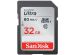 SanDisk Ultra 32GB SDHC UHS-I geheugenkaart