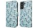 iMoshion Design Bookcase Samsung Galaxy S21 - Blue Flowers