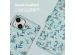 iMoshion Design Bookcase iPhone 14 - Blue Flowers