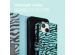 iMoshion Design Bookcase iPhone 14 - Black Blue Stripes
