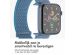 iMoshion Nylon⁺ bandje Apple Watch Series 1-9 / SE / Ultra (2) - 42/44/45/49 mm - Marine Blue