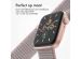 iMoshion Nylon⁺ bandje Apple Watch Series 1-9 / SE / Ultra (2) - 42/44/45/49 mm - Pink Sand