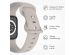 iMoshion Siliconen⁺ bandje Apple Watch Series 1-9 / SE - 38/40/41 mm - Stone - Maat S/M