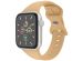 iMoshion Siliconen⁺ bandje Apple Watch Series 1-9 / SE - 38/40/41 mm - Walnut - Maat S/M
