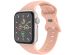 iMoshion Siliconen⁺ bandje Apple Watch Series 1-9 / SE - 38/40/41 mm - Vintage Rose - Maat S/M