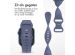 iMoshion Siliconen⁺ bandje Apple Watch Series 1-9 / SE - 38/40/41 mm - Navy - Maat S/M