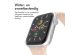 iMoshion Siliconen⁺ bandje Apple Watch Series 1-9 / SE / Ultra (2) - 42/44/45/49 mm - Sand Pink - Maat M/L