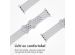 iMoshion Sport⁺ bandje Apple Watch Series 1-9 / SE - 38/40/41 mm - Maat M/L - Pure Platinum & White
