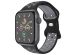 iMoshion Sport⁺ bandje Apple Watch Series 1-9 / SE / Ultra (2) - 42/44/45/49 mm - Maat S/M - Black & Anthracite