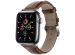 iMoshion Lederen krokodil bandje Apple Watch Series 1-9 / SE - 38/40/41mm - Bruin