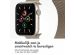 iMoshion Milanees magnetisch bandje Apple Watch Series 1-9 / SE / Ultra (2) - 42/44/45/49 mm - Maat M - Sterrenlicht
