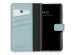 Selencia Echt Lederen Bookcase Samsung Galaxy A41 - Lichtblauw