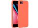 Accezz Liquid Silicone Backcover iPhone SE (2022 / 2020) / 8 / 7 - Nectarine