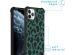 iMoshion Design hoesje met koord iPhone 11 Pro Max - Luipaard - Groen / Zwart