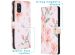 iMoshion Design Softcase Bookcase Samsung Galaxy A51 - Bloem - Roze