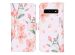 iMoshion Design Softcase Bookcase Samsung Galaxy S10 - Bloem - Roze
