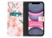 iMoshion Design Softcase Bookcase iPhone 11 - Bloem - Roze