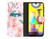 iMoshion Design Softcase Bookcase Samsung Galaxy M31 - Bloem - Roze