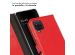 Selencia Echt Lederen Bookcase Samsung Galaxy A12 - Rood