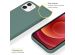Accezz Liquid Silicone Backcover met MagSafe iPhone 12 Mini - Groen